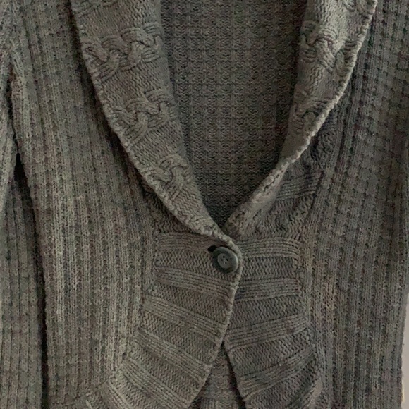 Dark Grey Hollister Cardigan | Size:M - Picture 4 of 9
